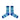 Flowing Water Amy Barbara Socks US Mens 8-12 / Women 10-13